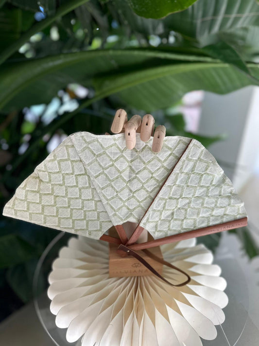 Abanico lino natural Emmy