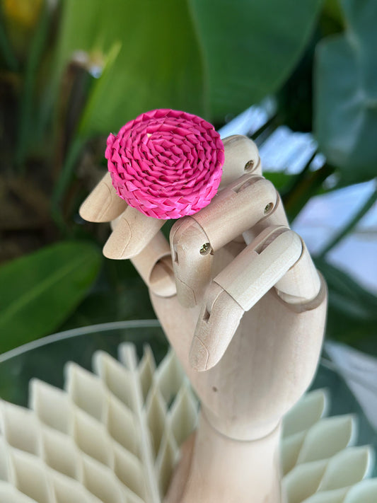 Anillo mimbre Rosa