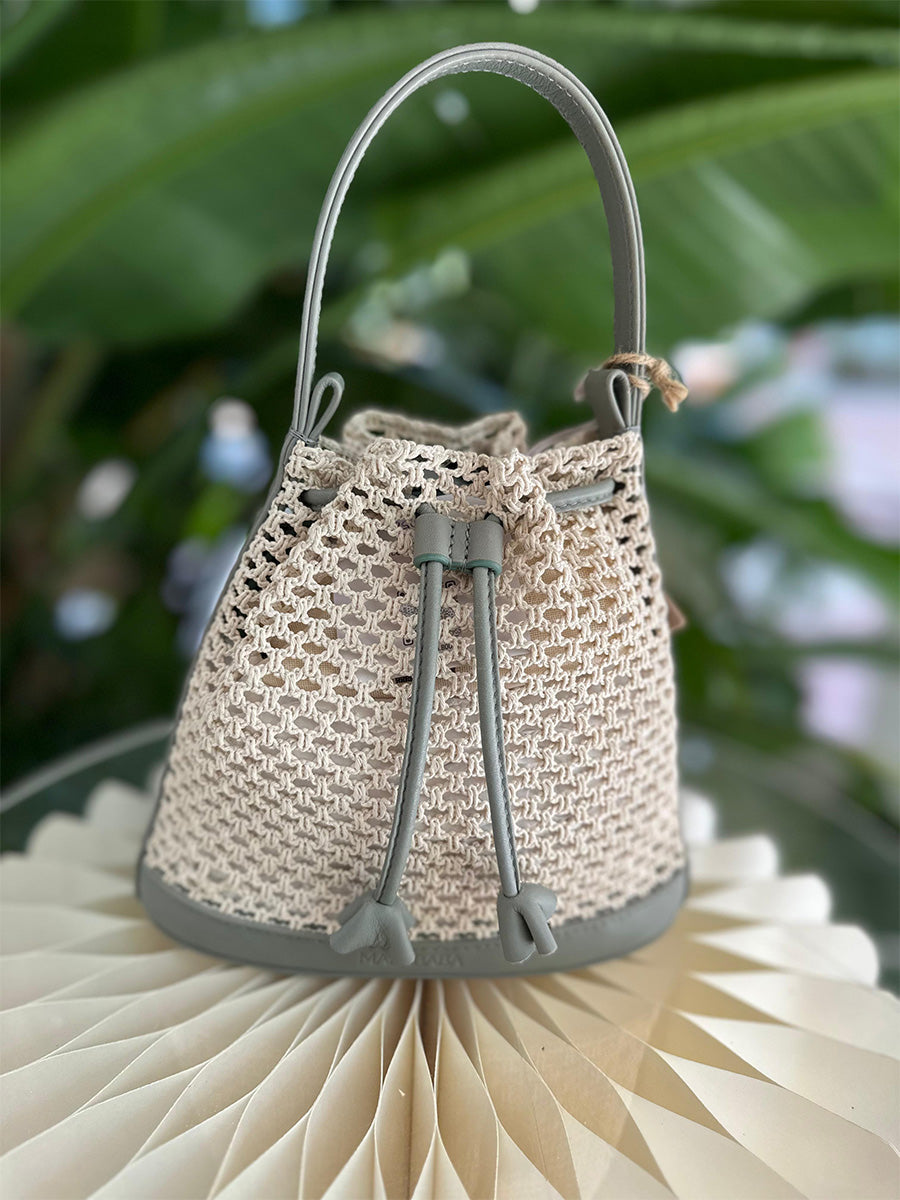 Bolso bucket pequeño calado Mini