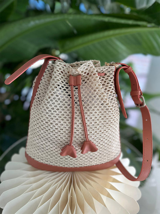 Bolso bucket pequeño calado Aurora