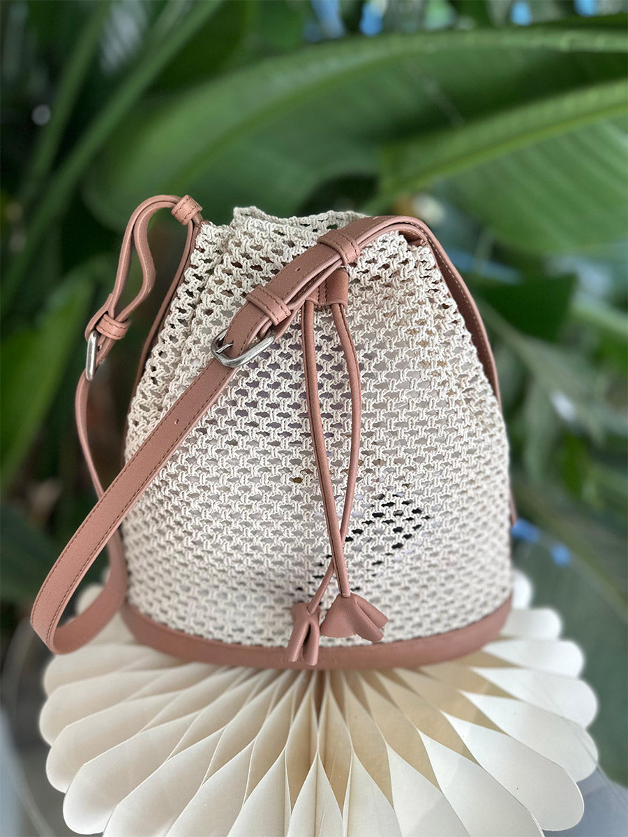 Bolso bucket pequeño calado Aurora