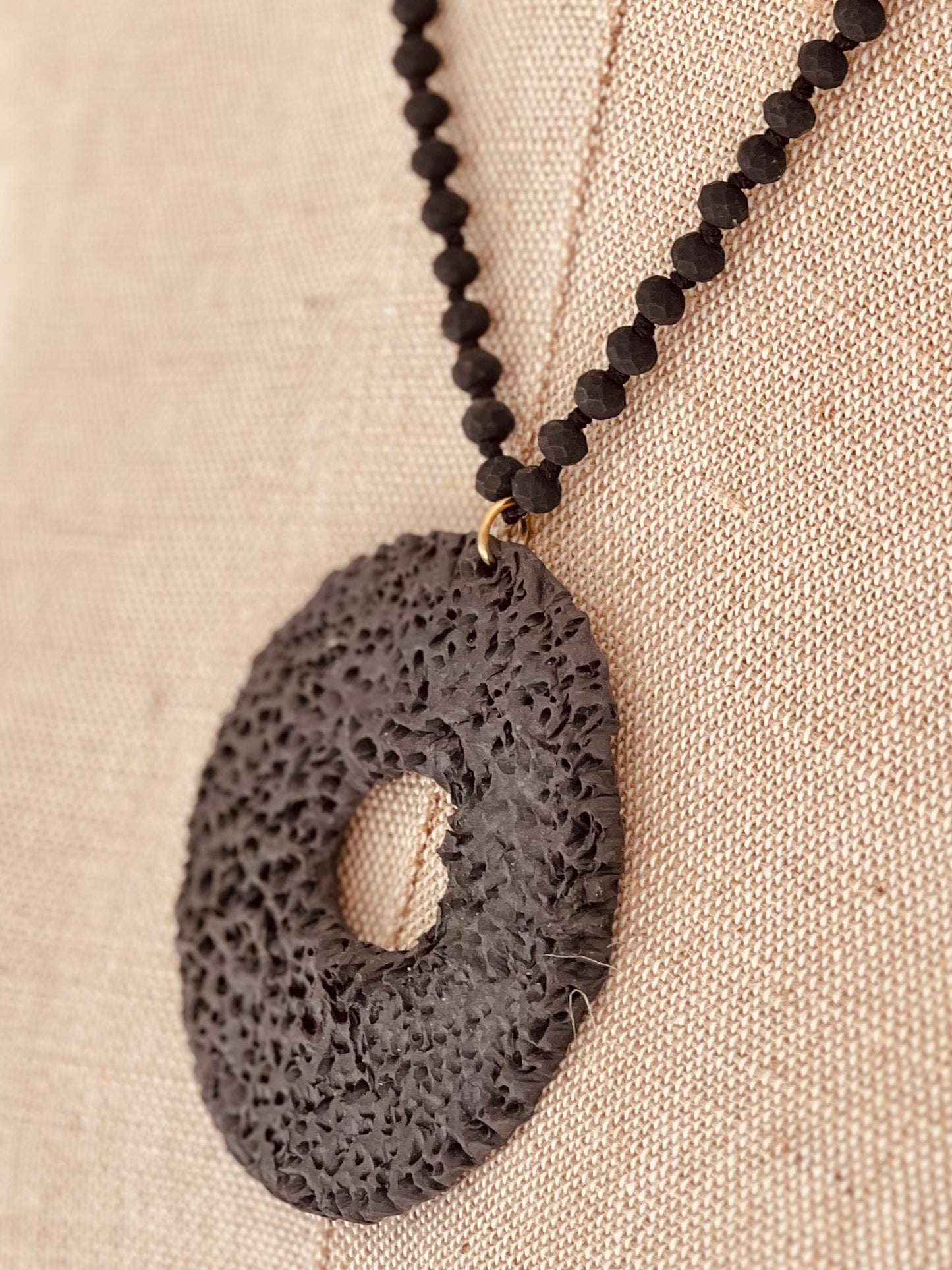 Collar porcelana coral XL Rocío