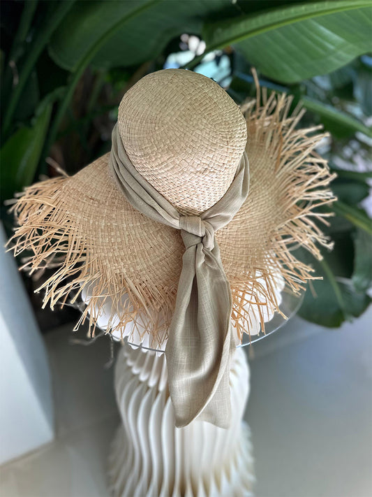 Sombrero de paja natural Gwen