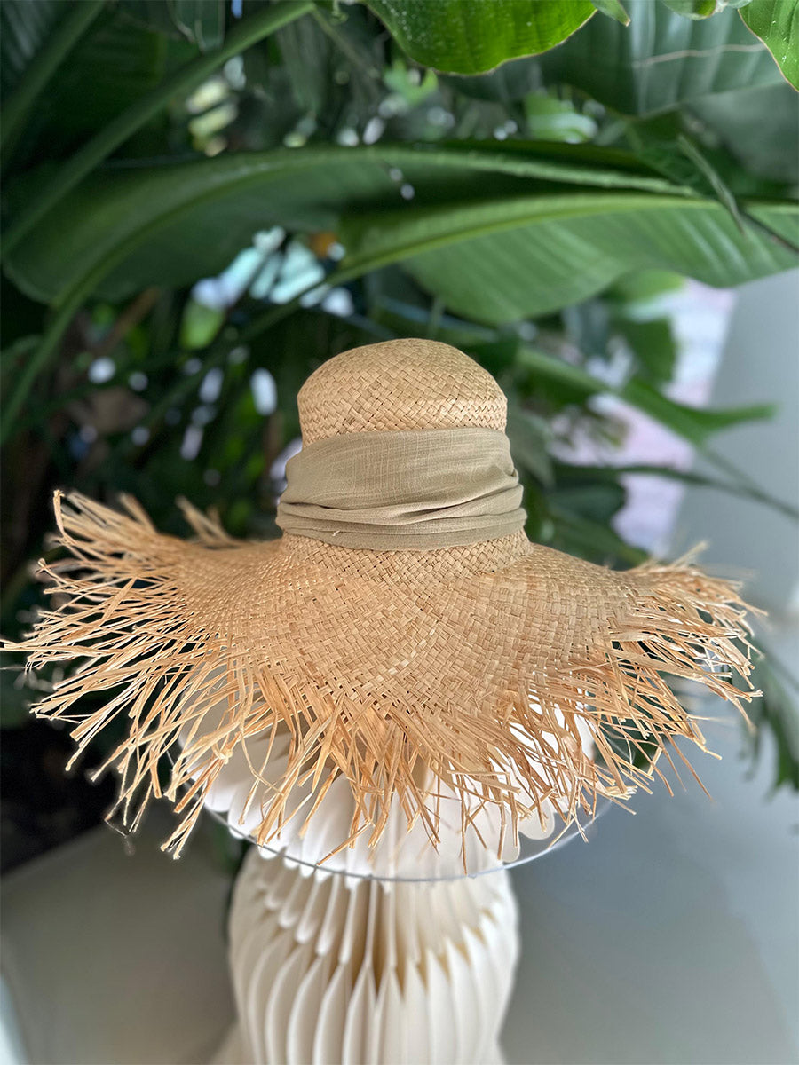 Sombrero de paja natural Gwen