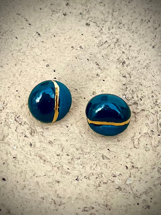 Pendientes ocean botón Carmen