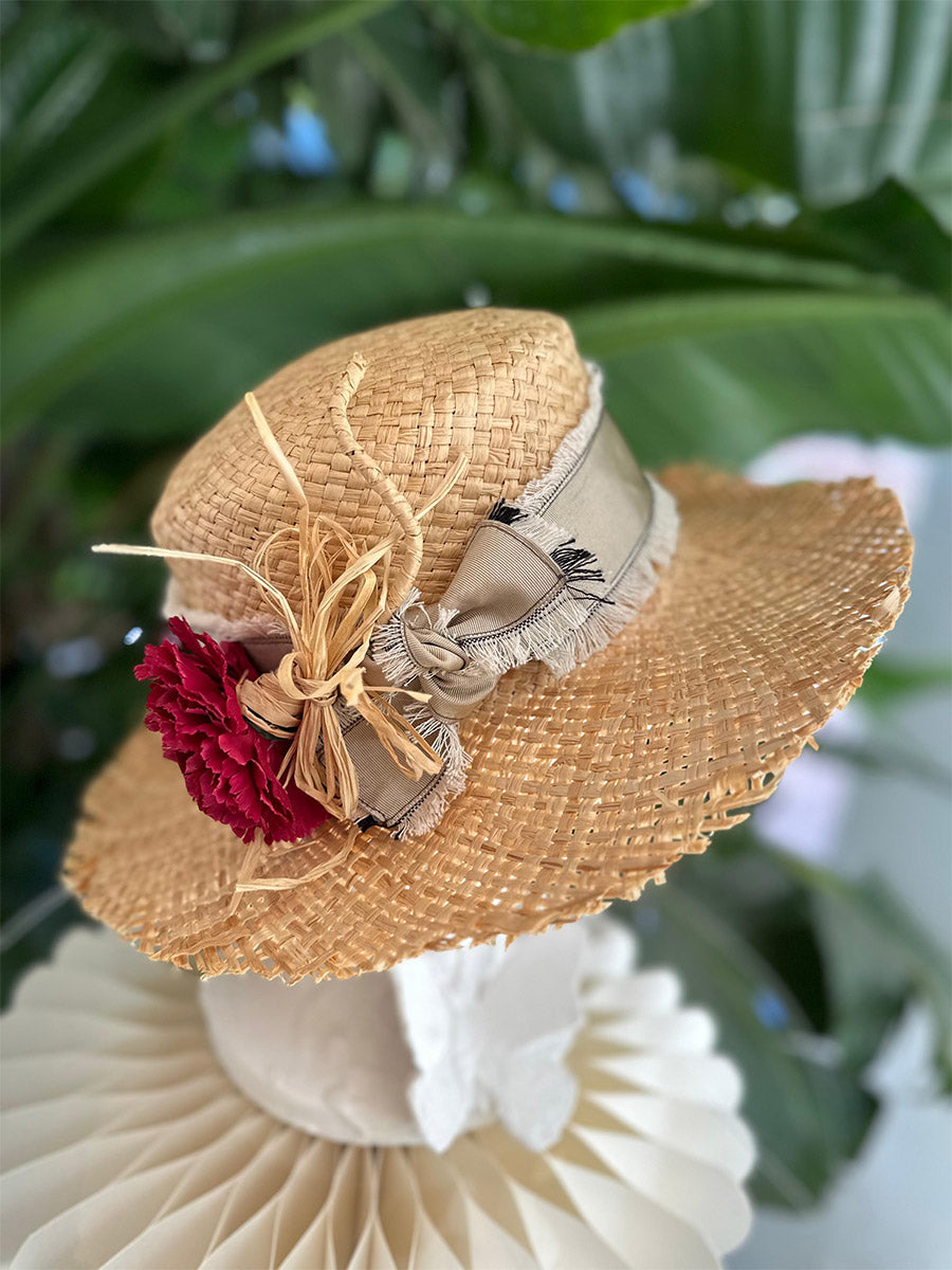 Sombrero de paja Flora